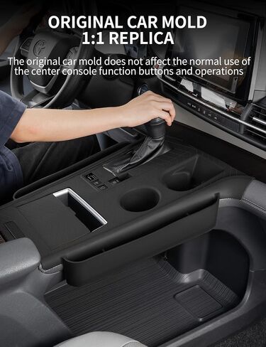 Silicone pad for Central Control for 2025 2024 2023 2022 2021 Toyota Sienna Storage Box Accessories Silicone Protective Cover for Interior Decoration of Gear Shift (Black) in Saudi Arabia