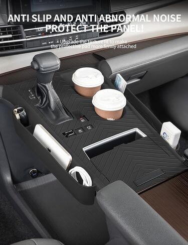Silicone pad for Central Control for 2025 2024 2023 2022 2021 Toyota Sienna Storage Box Accessories Silicone Protective Cover for Interior Decoration of Gear Shift (Black) in Saudi Arabia