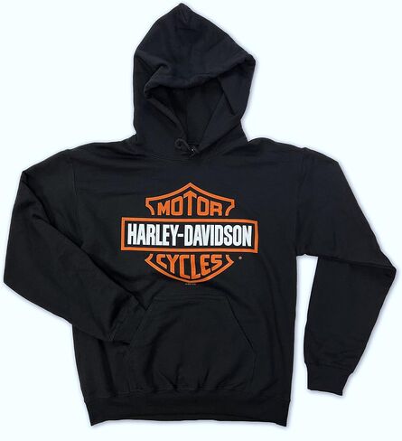 HARLEY-DAVIDSON® سويت شيرت بغطاء للرأس للرجال من Bar & Shield، أسود 40290932 in Saudi Arabia