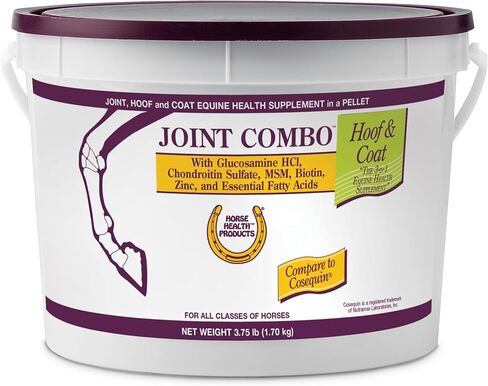 Farnam Horse Health Combo Combo Coat ، ملحق مفصل 3-in-1 مريح للخيول يوفر مشتركًا كاملًا وحراقًا ومعطفًا ، 8 رطل ، 64 يومًا من الإمداد in Kuwait