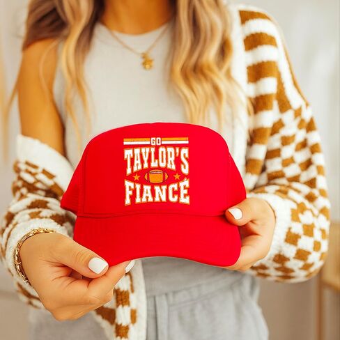 قبعة Go Taylors Fiance Trucker للنساء من الإسفنج الأمامي الكلاسيكي الشبكي ذو 5 ألواح in Saudi Arabia