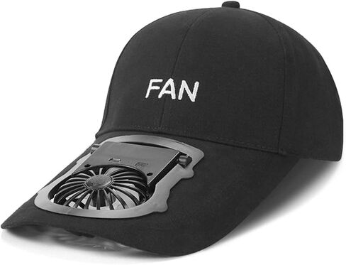 قبعة Fan Hat-قبعة نسائية جديدة مع قبعة بيسبول مدمجة تعمل بالطاقة الشمسية للجنسين و3 سرعات (US، Alpha، 3X-Small، 4X-Large، أسود) in Saudi Arabia