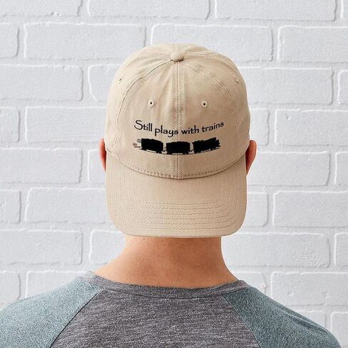 CafePress لا يزال يلعب مع قبعة القطارات، قبعة بيسبول فريدة قابلة للتعديل in Saudi Arabia