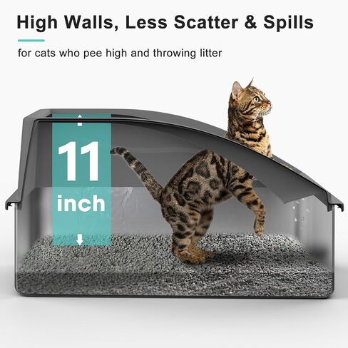 AIPERRO Stainless Steel Litter Box | XL Enclosed Cat Litter Boxes with Lid in Saudi Arabia