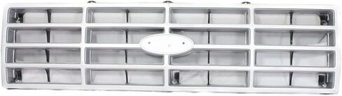 For Ford F-100 Grille Assembly 1982 1983 | Silver Shell w/Black Insert | Plastic | FO1200117 | E3TZ8200F in Saudi Arabia