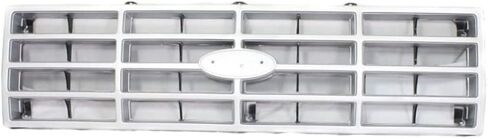 For Ford F-100 Grille Assembly 1982 1983 | Silver Shell w/Black Insert | Plastic | FO1200117 | E3TZ8200F in Saudi Arabia