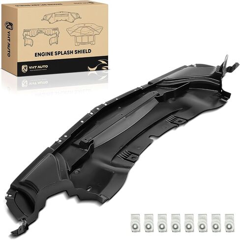 YHTAUTO Front Engine Splash Shield Compatible with Dodge Challenger 2013-2023, V6 3.6L, V8 5.7L, Plastic Black Splash Guard Engine Case Guards in Saudi Arabia