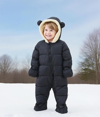 BFUSTYLE Baby Snowsuit 0-24 Months Winter Clothes Infant Boy Girl Puffer Jacket Newborn One-Piece Coat with Hooded in Kuwait