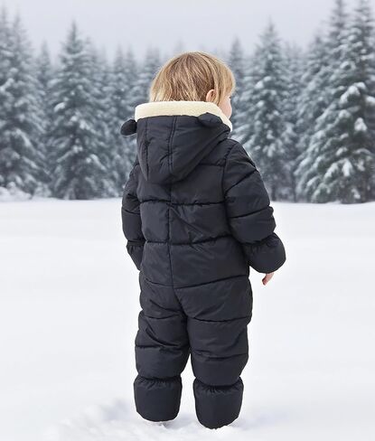 BFUSTYLE Baby Snowsuit 0-24 Months Winter Clothes Infant Boy Girl Puffer Jacket Newborn One-Piece Coat with Hooded in Kuwait