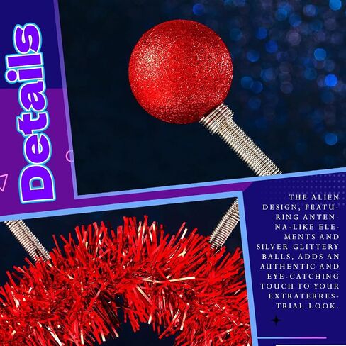 DRESBE Light Up Alien Headband LED Space Headbands Glow Antenna إكسسوارات الشعر للنساء (أزرق) in Kuwait