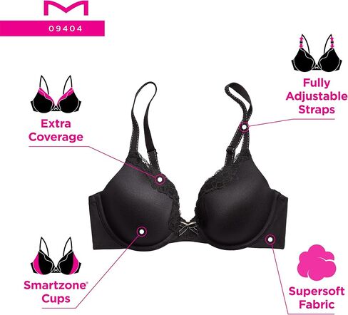 Maidenform Women's Comfort Devotion T-Shirt Bra, Underwire Bra, Full Coverage Bras for Women in Saudi Arabia