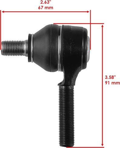 Caltric Set Of 2 Tie Rod Ends Compatible with John Deere Gator Xuv 825I 850D 855D Utv Ball Joints in Saudi Arabia