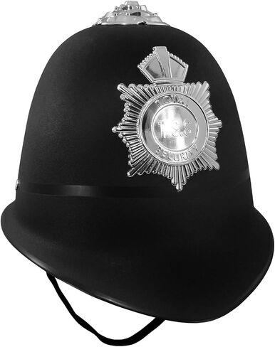 Nicky Bigs Novelties British Bobbie Hat and Baton Costume Prop Accessory Set Black in Saudi Arabia