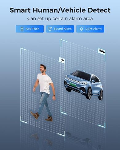 [121°Wide View+3TB HDD] Hiseeu 4K Security Camera System, 8 Pcs 8MP PoE Security Camera Outdoor, Human Vehicle Detect, Color Night Vision, 0 Fee Remote Access, for Indoor Outdoor Home Surveillance Use in Saudi Arabia