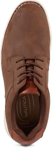 Nautica Men's Knit Dress Oxford Dress Sneakers: Breathable, Stylish, Lightweight & Comfortable - Ideal for Business or Walking in Saudi Arabia