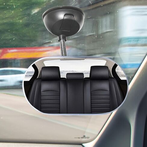 Car Interior Rearview Baby Mirror, 360° Adjustable Wide Angle Convex Mirror Suction Cup Mirrors, Universal Convex Safety Rearview Mirrors for Viewing Rear Passengers (2PCS) in Saudi Arabia