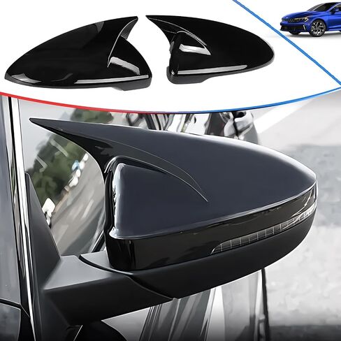 Side Mirror Cover, for Kia Forte 2019 2020 2021 2022 2023 2024 2025, Carbon Fiber Side Rear Mirror Covers Body Kit Accessories for Cars in Saudi Arabia