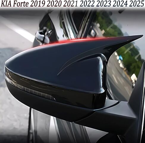 Side Mirror Cover, for Kia Forte 2019 2020 2021 2022 2023 2024 2025, Carbon Fiber Side Rear Mirror Covers Body Kit Accessories for Cars in Saudi Arabia