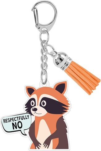 Raccoon Lover Gift Keychain for Women Men Funny Raccoon Keychain Cute Animal Lovers Gifts Animal Keyring Racoons Gift Humor Gifts Keychains for Racoons Lovers Animals Lover Christmas Birthday Present in Saudi Arabia