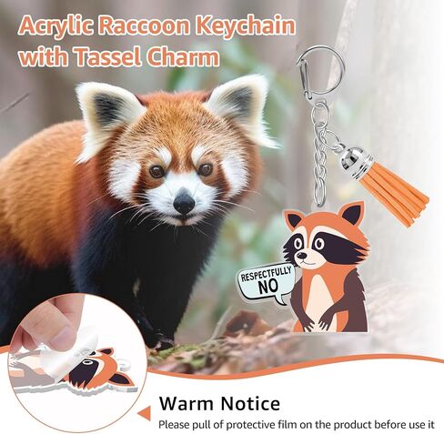 Raccoon Lover Gift Keychain for Women Men Funny Raccoon Keychain Cute Animal Lovers Gifts Animal Keyring Racoons Gift Humor Gifts Keychains for Racoons Lovers Animals Lover Christmas Birthday Present in Saudi Arabia
