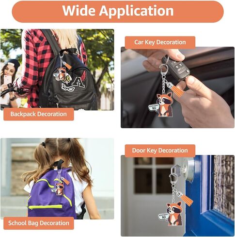 Raccoon Lover Gift Keychain for Women Men Funny Raccoon Keychain Cute Animal Lovers Gifts Animal Keyring Racoons Gift Humor Gifts Keychains for Racoons Lovers Animals Lover Christmas Birthday Present in Saudi Arabia