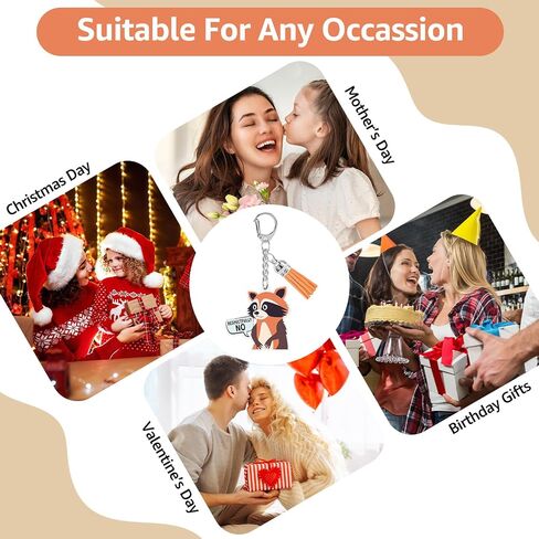 Raccoon Lover Gift Keychain for Women Men Funny Raccoon Keychain Cute Animal Lovers Gifts Animal Keyring Racoons Gift Humor Gifts Keychains for Racoons Lovers Animals Lover Christmas Birthday Present in Saudi Arabia
