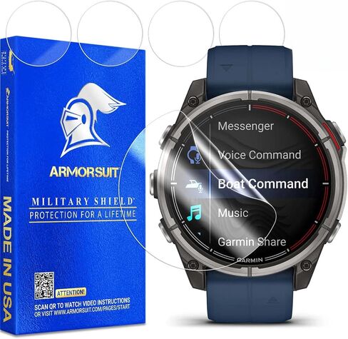 ArmorSuit 6 Pack for Garmin Venu 3 (45mm) Screen Protector MilitaryShield HD Clear Film - Made in USA in Saudi Arabia