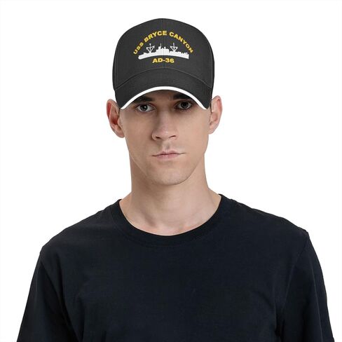 USS Bryce Canyon AD-36 Unisex Baseball Caps Sandwich Caps Casual hat in Saudi Arabia