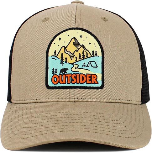 KBETHOS Men's Women's Explore The Outdoors Mountains Scenery Unisex Trucker Baseball Cap in Kuwait