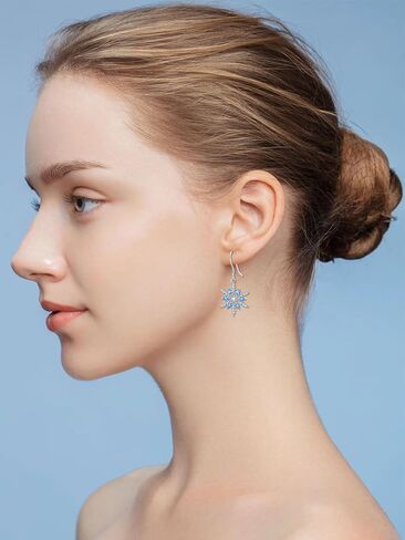 Midari Turtle/Daisies/Sunflower/Comedy Tragedy Mask/Opera Mask/Hummingbird/Black Cat/Snowflake Dangle Earrings for Women Sterling Silver Cute Cool Earrings Birthday Halloween Christmas Jewelry Gift in Kuwait