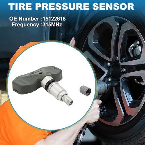 4Pcs Tire Pressure Sensor No.15122618 Tire Pressure Monitoring Sensor for Chevrolet Colorado 2007-2012 in Saudi Arabia