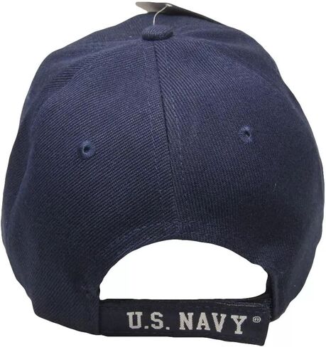 قبعة البحرية الأمريكية USN Eagle Anchor National USA العلم الأمريكي باللون الأزرق المطرزة (مرخصة رسميًا من قبل البحرية الأمريكية) in Saudi Arabia