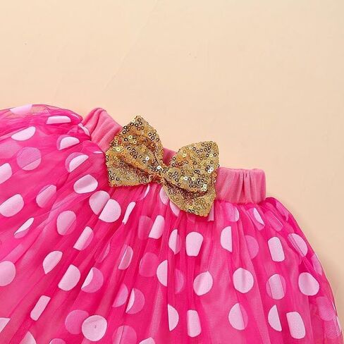 Baby Girl 1yr/2yr Birthday Dress Cotton Bodysuit TuTu Skirt Cute Set with Sequins Bow Headdress 3 Pieces in Kuwait