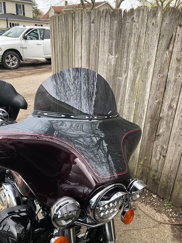 زجاج أمامي داكن اللون مقاس 10 بوصات متوافق مع موديلات Harley Davidson Street Glide/Electra Glide/Ultra Classic/Tri-Glide 1996-2013 in Saudi Arabia