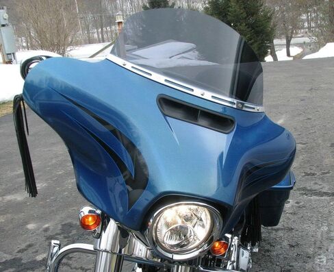 زجاج أمامي داكن اللون مقاس 10 بوصات متوافق مع موديلات Harley Davidson Street Glide/Electra Glide/Ultra Classic/Tri-Glide 1996-2013 in Saudi Arabia