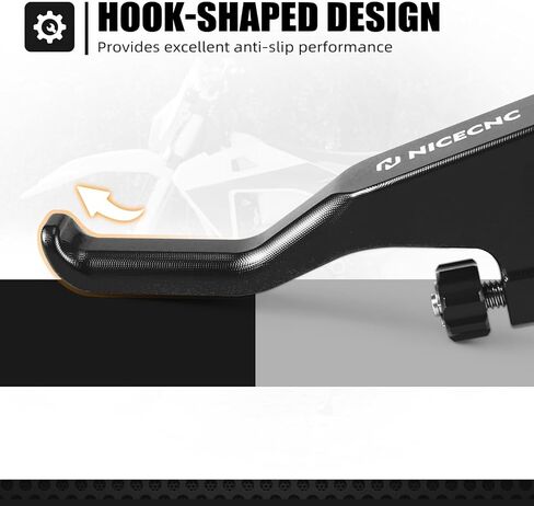 NICECNC Orange Shorty Brake Lever CNC Compatible with KTM 125-450 XC/SX/XCF/SXF 2014-2025,Compatible with Husqvarna 125-501 TE/TC/FE/FC 2014-2015,Billet Aluminum See Fitment in Saudi Arabia