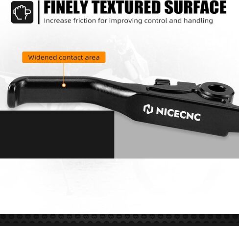 NICECNC Orange Shorty Brake Lever CNC Compatible with KTM 125-450 XC/SX/XCF/SXF 2014-2025,Compatible with Husqvarna 125-501 TE/TC/FE/FC 2014-2015,Billet Aluminum See Fitment in Saudi Arabia