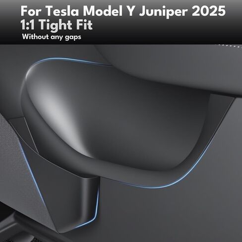 Eonflux 2025 2026 Model Y Juniper Door Side Organizer - 4PCS TPE منظم صندوق تخزين أمامي وخلفي لملحقات تحديث Tesla الداخلية in Kuwait