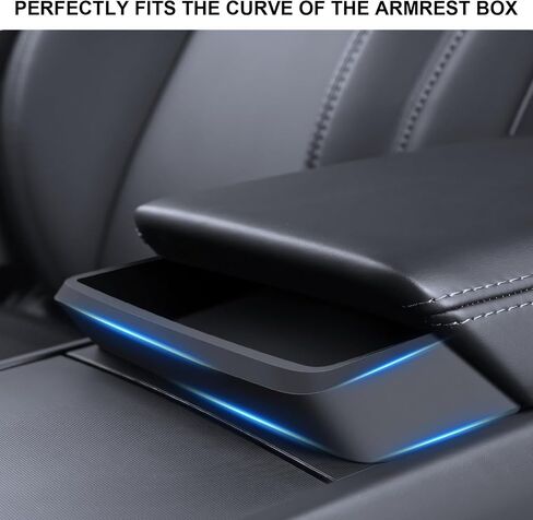 Center Console Organizer for Tesla Model 3 Highland and Model Y Juniper 2024 2025, Sunglasses Holder Armrest Key Card Phone Holder Storage Box Key Interior Accessories in Saudi Arabia