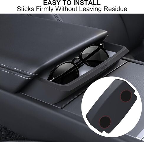 Center Console Organizer for Tesla Model 3 Highland and Model Y Juniper 2024 2025, Sunglasses Holder Armrest Key Card Phone Holder Storage Box Key Interior Accessories in Saudi Arabia