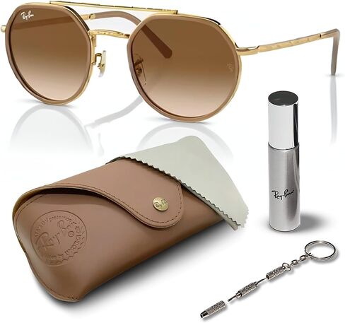 Ray-Ban RB3765 Square-Round Shaped Sunglasses for Men & Women with Official RAYBAN Eyewear Kit in Saudi Arabia