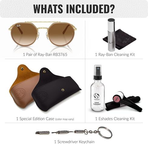 Ray-Ban RB3765 Square-Round Shaped Sunglasses for Men & Women with Official RAYBAN Eyewear Kit in Saudi Arabia
