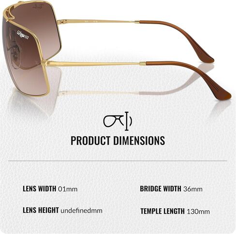Ray-Ban RB3897 WINGS III Square Shaped Sunglasses for Men & Women with Official RAYBAN Eyewear Kit in Saudi Arabia