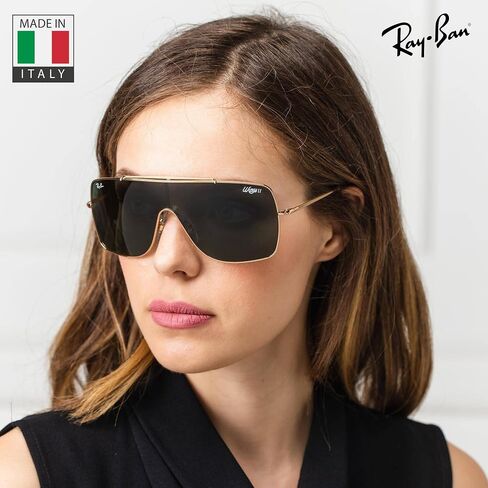 Ray-Ban RB3897 WINGS III Square Shaped Sunglasses for Men & Women with Official RAYBAN Eyewear Kit in Saudi Arabia