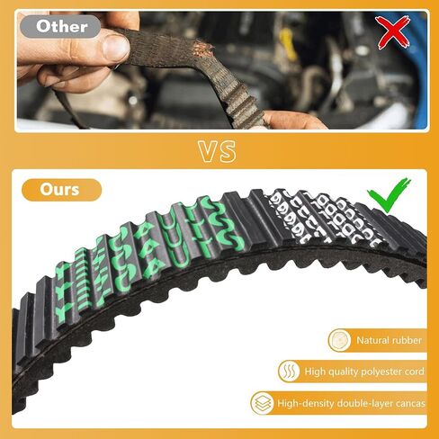 CVT Drive Belt for Kawasaki Prairie 360 03-12 Prairie 650 02-03 Prairie 650 04-06 / Brute Force 650 05-13 750 05-20 / KFX700 04-09 Replace OE# 59011-0003 59011-1080 59011-1084(EPDM Material) in Saudi Arabia