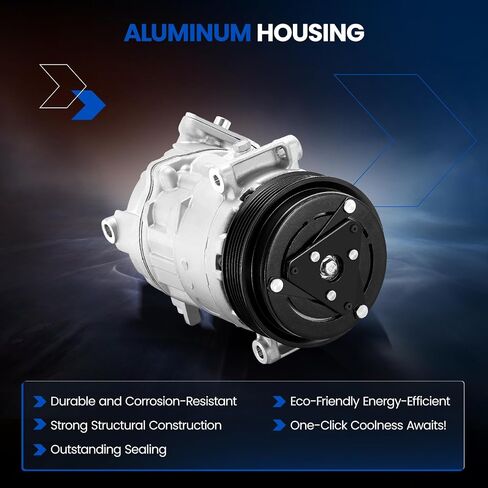 198396 Air Conditioning AC Compressor with Clutch Compatible with Ram ProMaster 1500 2500 3500 2014-2022, V6 3.6L FLEX in Saudi Arabia