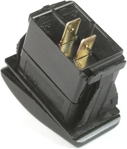 Carling V2D1 Momentary Horn Rocker Switch, SPST, 20A 12V DC, Black, Panel Mount with Horn Legend in Saudi Arabia