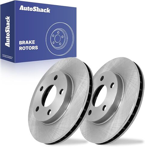 AutoShack Front Brake Rotors | Replacement For 1997-2003 Chevrolet Malibu 2004-2005 Classic 1997-1999 Oldsmobile Cutlass 1999-2004 Alero 1999-2005 Pontiac Grand Am 2.4L 3.1L 3.4L FWD | 2-PC Set in Saudi Arabia