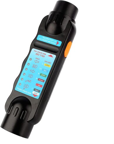 12V 7-Pin Trailer Tester Plug RV Connector Tester Plug Tool Socket Adapter for Trailer(European Specifications) in Saudi Arabia