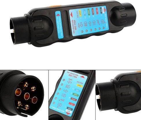 12V 7-Pin Trailer Tester Plug RV Connector Tester Plug Tool Socket Adapter for Trailer(European Specifications) in Saudi Arabia
